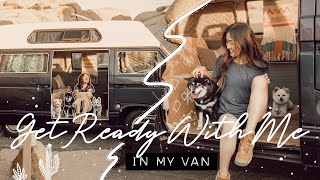 VANLIFE Get Ready with Me in My Camper Van [upl. by Atterol569]