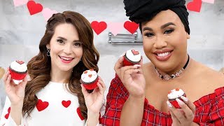 VALENTINES DAY CUPCAKES ft Patrick Starrr  NERDY NUMMIES [upl. by Arehs165]