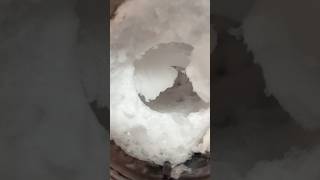 MAKING POWDERY ICE ice satisfying powderyice shorts [upl. by Attenra]