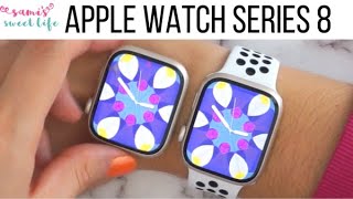 APPLE WATCH SERIES 8 UNBOXING amp FIRST IMPRESSIONS 45MM  FIRST LOOK amp COMPARISON Starlight 45MM [upl. by Goldenberg676]