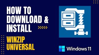 How to Download and Install Winzip Universal For Windows [upl. by Asiela]