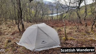 Wild Camping Scotland West Highland Way kenlochleven Naturehike Vik 1 [upl. by Harrod676]