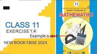 class 11 Maths National Book foundation Ex 14 Examples no 4 and 5 [upl. by Nednerb]