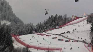 Hahnenkammrennen Kitzbühel 2011 Flugshow Gesamt [upl. by Loss]