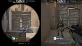 CSGO Dust2 Mid Door Gap 2 Man Boost nadeking [upl. by Lon]