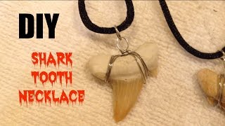 DIY Shark Tooth Necklace [upl. by Randal268]