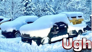 April 1st Vlog Includes Plowing 18quot of Snow Too [upl. by Liahus]