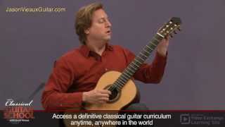 Classical Guitar Lessons with Jason Vieaux Segovia Scales [upl. by Tubb798]