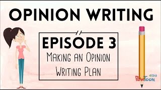 Opinion Writing for Kids  Episode 3  Making a Plan [upl. by Macknair26]