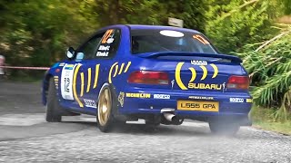 Subaru Impreza 555 GC8 Gr A at RallyLegend 2020 w Great Flat4 Rumble [upl. by Ola889]