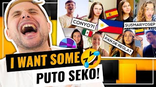 Spanish speakers GUESS FILIPINO phrases w SPANISH origins  PAN DE REGLA 🤣 HONEST REACTION [upl. by Dukey349]