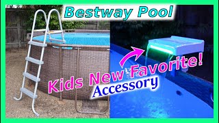 Bestway Pool Accessories Waterfall and Ladder assembly [upl. by Ylevol]