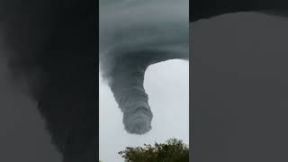 Close Up Funnel Cloud Forming  uncannyvalley tornado twisters [upl. by Sherrod160]