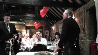 Burns night  Addressing of the haggis HD [upl. by Birch]