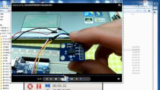 ArduinoGY61三軸加速度感測器測量XYZ軸加速度的變化螢幕錄影講解 [upl. by Haelahk]