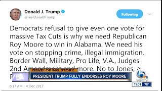 President Trump endorses Alabama Senate candidate Roy Moore [upl. by Kere209]