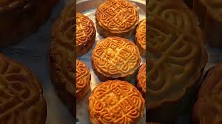 Moon cake 🥮🐇🌔mid autumn festival mooncakes homemade cake [upl. by Otilesoj]