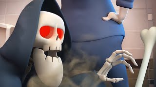 Spookiz  Skeleton Teacher Smelliest Fart Ever 스푸키즈  Funny Cartoon for Children [upl. by Anayk]