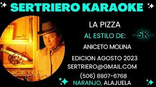 LA PIZZA  ANICETO MOLINA DEMO SERTRIERO KARAOKE [upl. by Doniv]