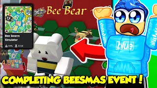 Completing ALL BEESMAS QUESTS IN BEE SWARM SIMULATOR BEFORE ITS OVER AHHHHH [upl. by Luapnoj]