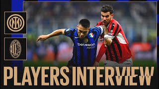 LE INTERVISTE DI LAUTARO E DARMIAN  INTER 12 MILAN  PLAYERS INTERVIEW 🎙️⚫🔵 [upl. by Ailina668]