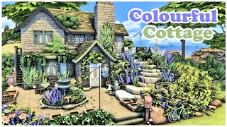 Colourful Cottage  The Sims4 Speed Build  NO CC [upl. by Ydderf956]