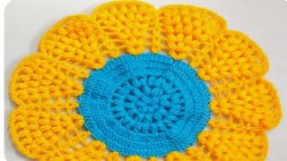 so attractive crochet THAALPOSH Doily thallirumaal tablecloth runner for beginners 🙏2024 [upl. by Cerf]