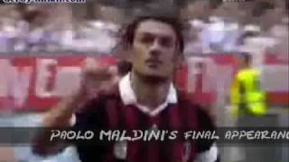 Paolo Maldini being insulted by Milan ultras in his retirement day [upl. by Mohl]