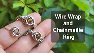 DIY Mobius Chainmaille and Wire Ring Tutorial [upl. by Koh]