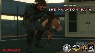 MGSV TPP  Side Ops 113 Elis Challenge No Traces CQC Only Boss Fight [upl. by Adok]