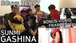 THIRSTY FANBOYS SUNMI 선미  Gashina 가시나 5Guys MV REACT FT FRANCES OF YOURS TRULY [upl. by Other540]