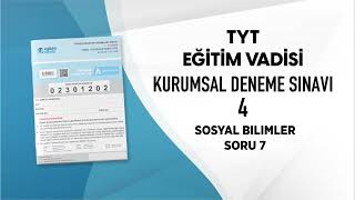 EĞİTİM VADİSİ TYT DENEME SINAVI 4 A KİTAPÇIĞI SOSYAL BİLİMLER Soru Çözümleri [upl. by Ylak]