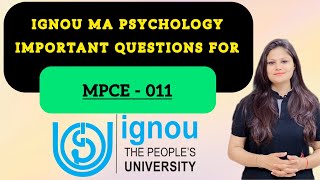 MPCE 011 important questions ignou ma psychology [upl. by Xel548]