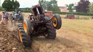 Aratura depoca Landini testacalda e FIAT  Hot bulb tractors plowing  Campodoro 2024 [upl. by Leribag]