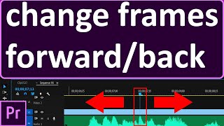 How to change the step forward or back frames in Premiere Pro [upl. by Htiekel]