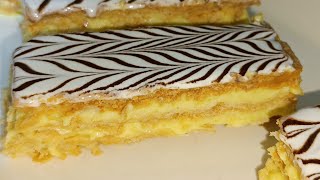 و لو تكوني مبتدئة ❗غتحضري الميلفاي بدون غلوتين مقرمشة و كريمية نتيجة رائعة Millefeuille sans GLUTEN [upl. by Landan]