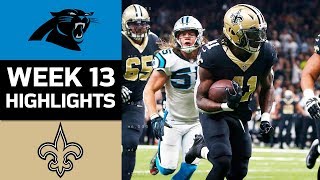 Panthers vs Saints  NFL Week 13 Game Highlights [upl. by Alhak]