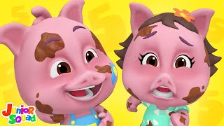 Five Little Piggies Counting Song and Nursery Rhymes for Kids [upl. by Reinwald]