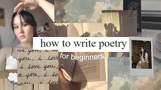 how to write poetry for beginners 📜🪶my 4 step poem process  writing tips [upl. by Arit604]