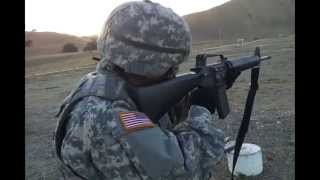 Semi and Burst fire on M16A2 at the range [upl. by Sibby396]