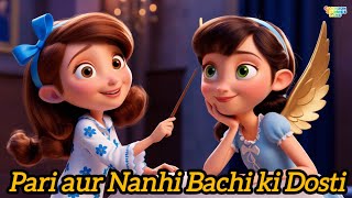 Pari aur Nanhi Bachi ki Dosti ✨❤️  UrduHindi Stories cartoon moralstories animatedvideo [upl. by Tasia]