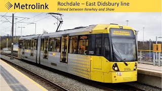 Manchester Metrolink Rochdale line filmed between Newhey and Shaw [upl. by Don]