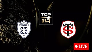 🔴 RC VANNES  STADE TOULOUSAIN 🔥LE CHAMPION FACE AUX BRETONS POUR UNE 1ère   TOP 14  LIVEDIRECT [upl. by Glogau]