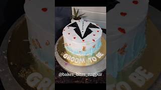 GroomToBe Cake😍🥳 cake cakedecorating cakedesign shortsfeed trend shorts trend youtubeshorts [upl. by Ihtraa]