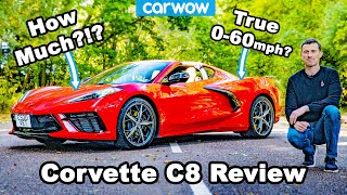 2020 Corvette C8 review see how quick it is 060mph  14mile And the shocking UK price [upl. by Berg948]