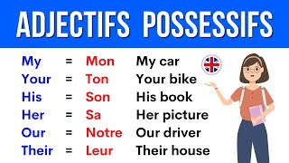 Lesson 2 ✪ Possessive adjectives in English ✪ Les Adjectifs Possessifs en Anglais [upl. by Eisinger]