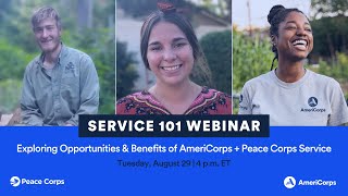 Serving at Home or Abroad Becoming an AmeriCorps or Peace Corps Volunteer [upl. by Anitak]