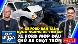 Chủ xe VinFast kể toàn bộ vụ tai nạn bị xe Ford bán tải đụng Xe Ford móp đầu chủ xe bỏ chạy trốn [upl. by Ingunna]