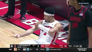 HIGHLIGHTS San Diego State at UNLV Mens Basketball 352024 [upl. by Ribaj]