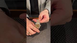 Rolex President Day Date Tridor White Yellow Rose Gold Diamond Watch 18039 Review  SwissWatchExpo [upl. by Oninrutas]